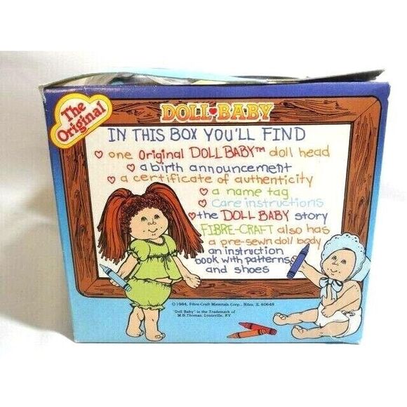 The Original Doll Head Blond Curly Hair Vintage 1984 Martha Nelson Sewing Craft - Picture 9 of 9